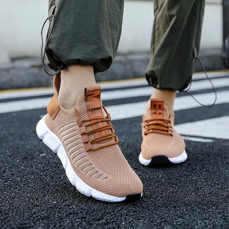 Summer Men's Mesh Tennis Casual Sneakers Breathable Soft Sole Lightweight Outdoor Hiking Comfortable Running Vulcanized Shoes — image 3