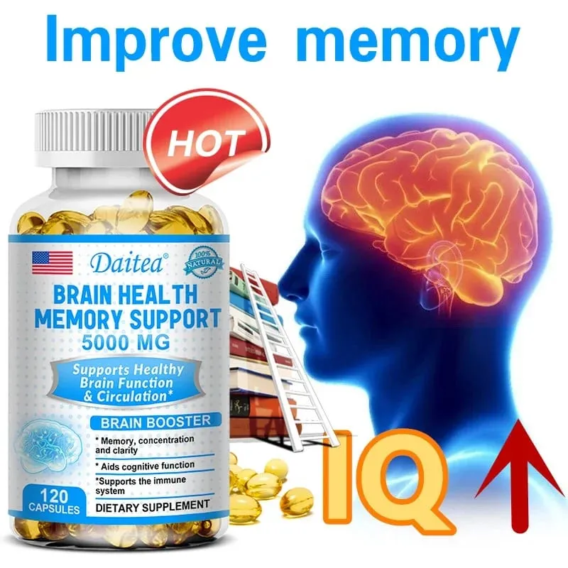 Brain Nootropics - Improves Memory and Focus Benefits The Nervous System Replenishes Energy and IQ Health