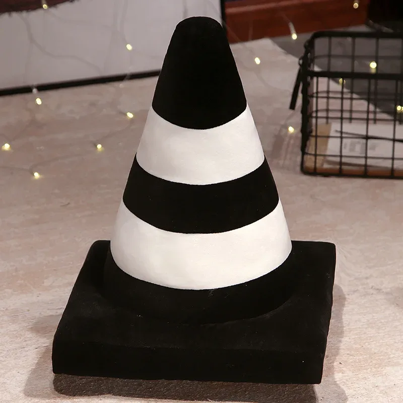Roadblock Cushion Stuffed Soft Lifelike Plush Traffic Cone Road Construction Cone Pillow Kids Toys Home Decoration — image 12