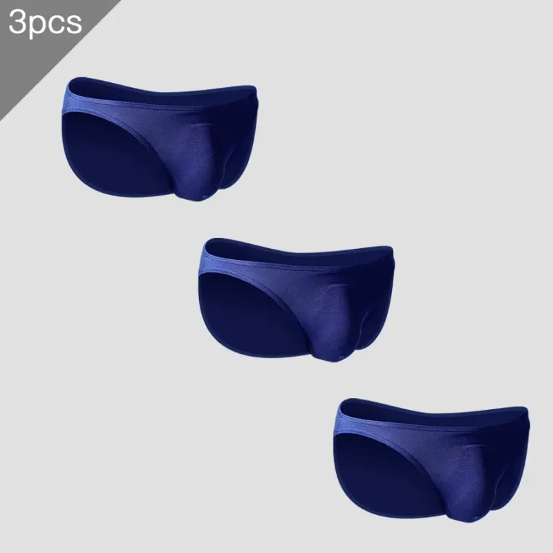 3PC Men's briefs Men's briefs U convex Modal thin stretch sexy low waist tight narrow bottom pants — image 27