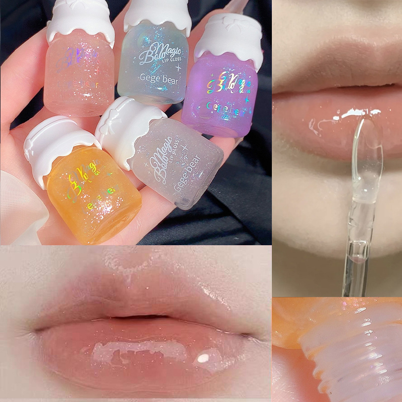 Butterfly shaped milk can lip balm moisturizes and moisturizes the mirror surface with a shimmering and pouty lips — image 5