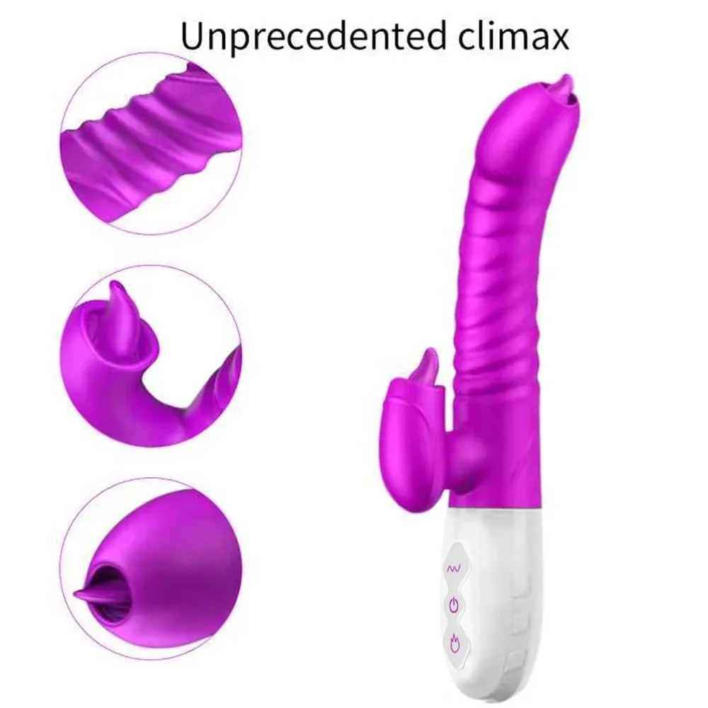 여성을위한 추진 진동기 G Spot Clitoral 젖꼭지 자극기 난방 현실적인 딜도 라구 딜도 자위 성인 섹스 토이 — image 2