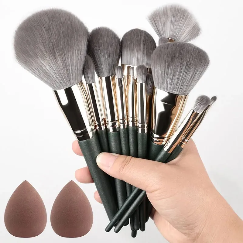 10/14Pcs Makeup Brushes Set EyeShadow Foundation Women Cosmetic Loose Powder Blush Super Soft Blending Make Up Brush Beauty Tool — image 25
