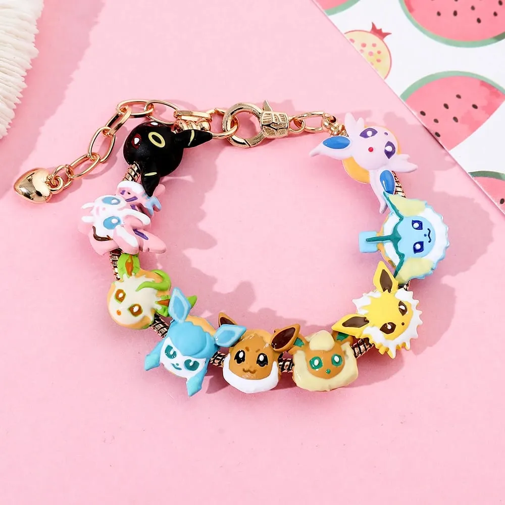 Anime Figure Eevee Pendant Cute Cartoon Enamel DIY Accessories for Women Men Festival Creative Gifts — image 3