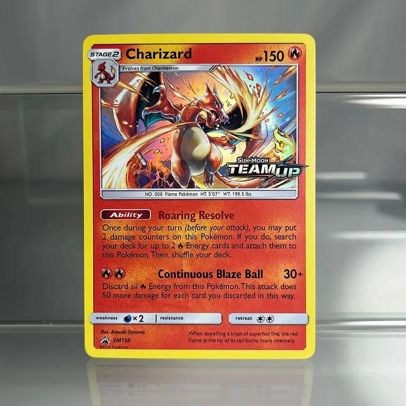 Charizard PTCG Single Collection Card 1st Edition 1996 Vmax Ex Rare Rainbow Card PKM Proxy Cards Toys Gifts — image 10
