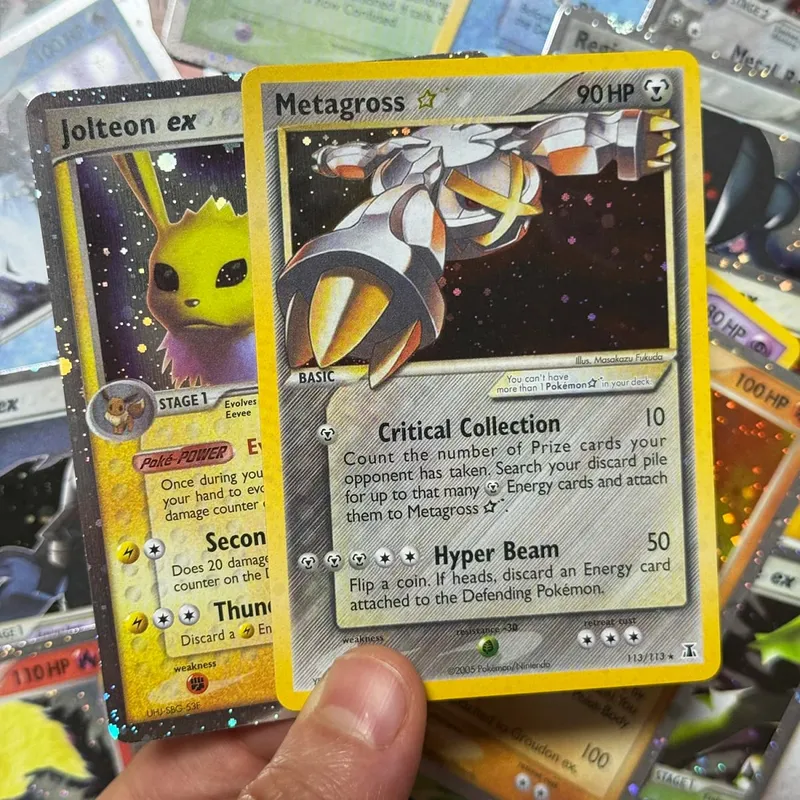 Proxy karty Holografický Emerald Cacturne Rayquaza Skryté legendy Kyogre Crystal Guardians Alakazam Star Flareon Metagross — image 6