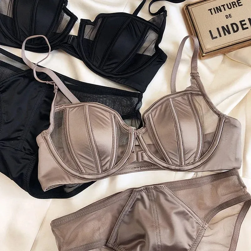 2 kusy letní tenké košíčky Dámské spodní prádlo Sexy přední spona Push Up Podprsenka Set Nastavitelný popruh Podprsenka Krásné spodní prádlo — image 4