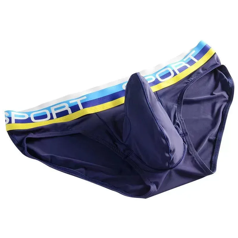 Elephant Nose Sexy Men Underwear U Convex Briefs Pouch Breathable Mesh Sexi Shorts Male Underpants Cueca Gay Penis Silk Summer — image 3