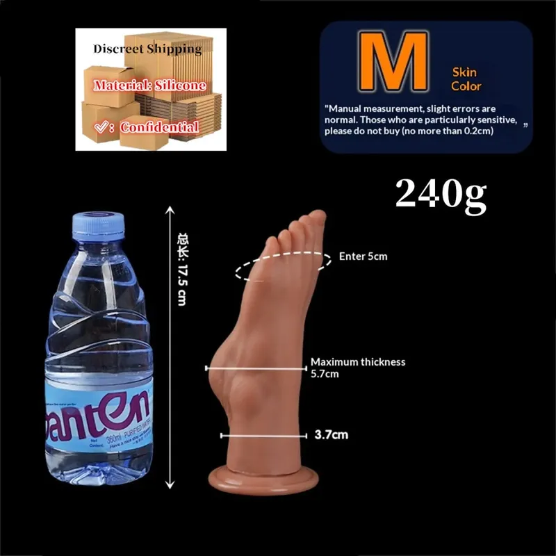 Huge Feet Style Anal Plug Big Silicone Ass ButtPlug Deep Masturbator Dildo Dilator Stimulator Anal Dildo Adult Sex Toy For Women — image 11