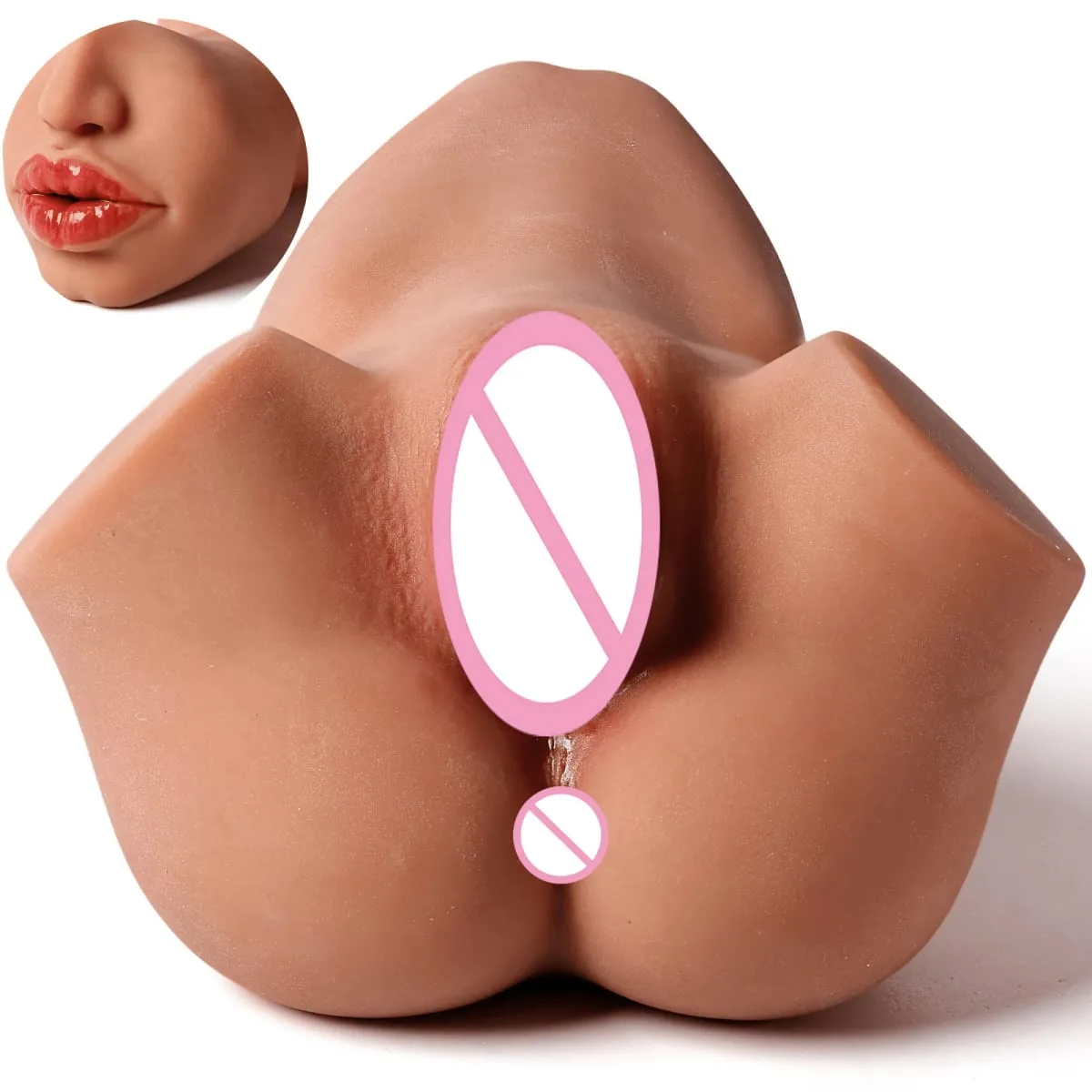 Rubber Vagina Ass Deep Throat Male Masturbator Handheld Pocket Pussy Realistic Vaginal Tight Anal Soft 3 in 1 Blowjob Sex Toys — image 1