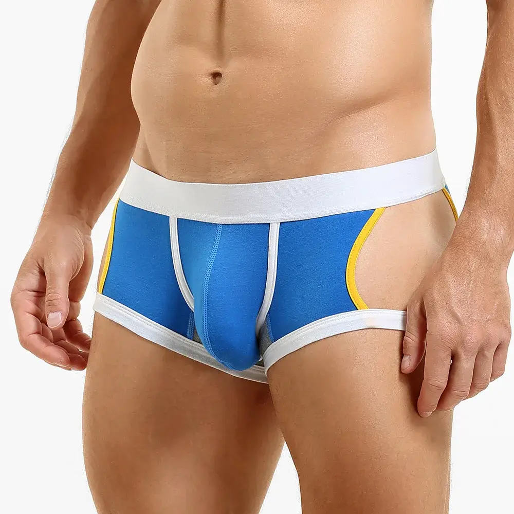 Men's Low-Waist U-Shape Flat Briefs Underwear Trendy Side-Light Design Comfortable Innerwear for Men — image 7