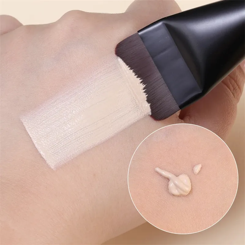 Ultra Thin Foundation Brush Flat Head Face Contour Brush Wooden Handle Make Up Brush Blending Foundation Cream Makeup Brushes — image 2
