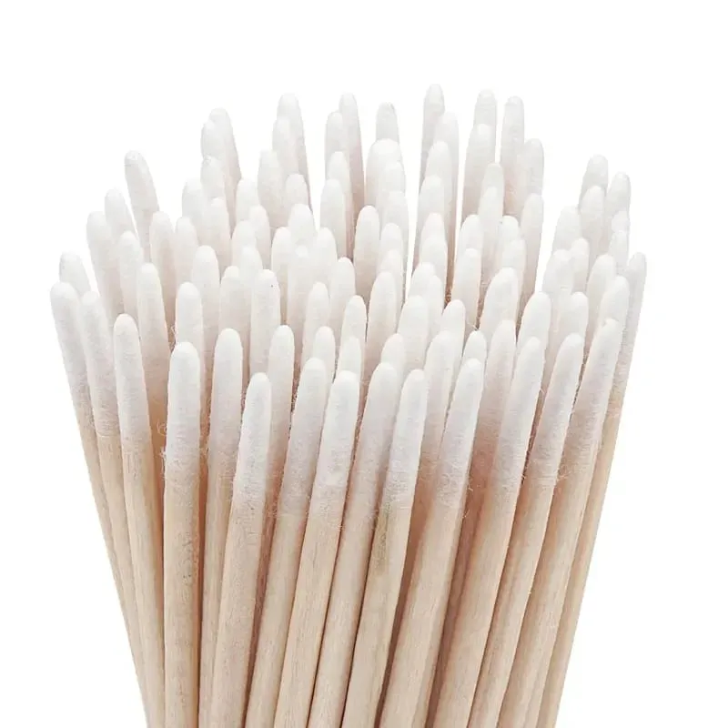 100/300Pcs Disposable Ultra-small Cotton Swab Brush Lint Free Micro Wood Makeup Brushes Eyelash Extension Glue Removing Tools — image 4