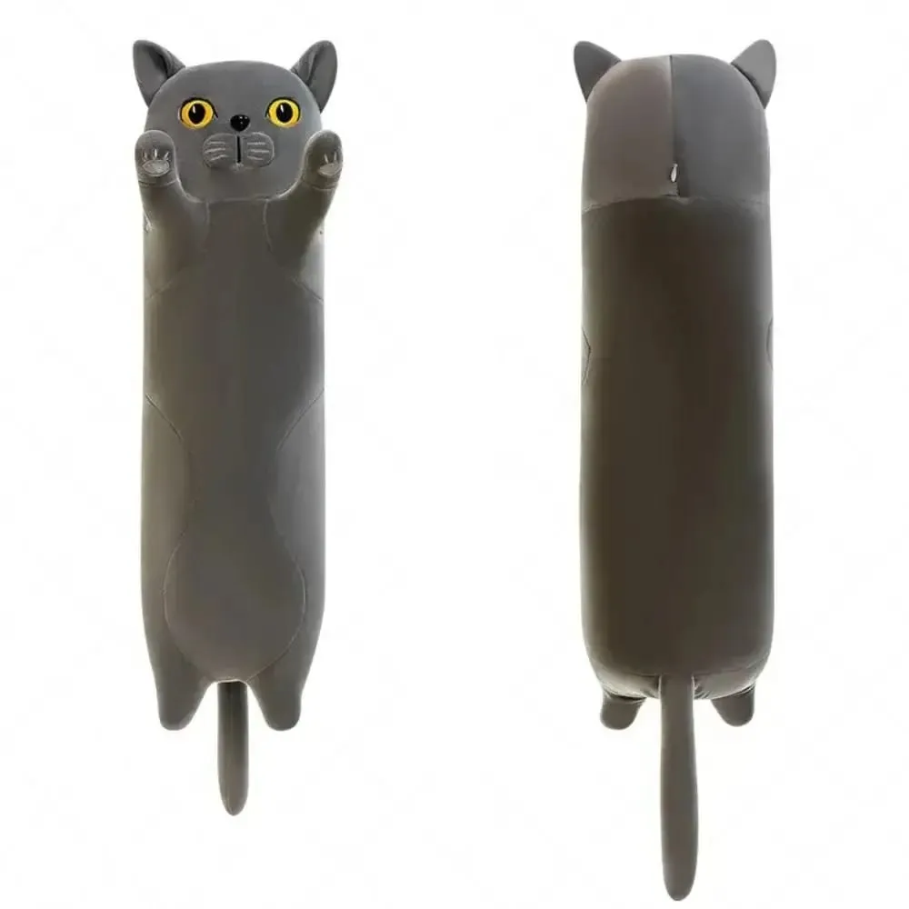Simpatico peluche per gatti da 50/70 cm Squishy morbido cuscino per dormire Regali di compleanno di animali di peluche adorabili creativi — image 4