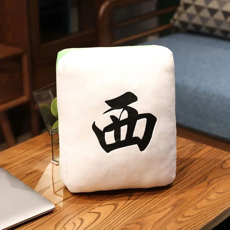 Nice 1pc Creative Mahjong Pillow Cushion Chinese Plush Toy Car Chair Backrest Mahjong Dice Funny Nap Pillow Sofa Home Decor Gift — image 26