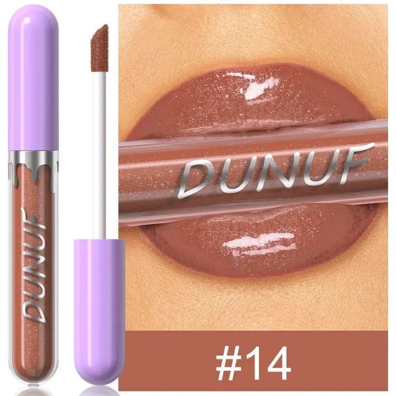 1pc Metallic Liquid Lipstick Long Lasting Glitter Lip Glaze Waterproof Moisturize Brown Lip Tint Shiny Shimmer Lipgloss Makeup — image 9