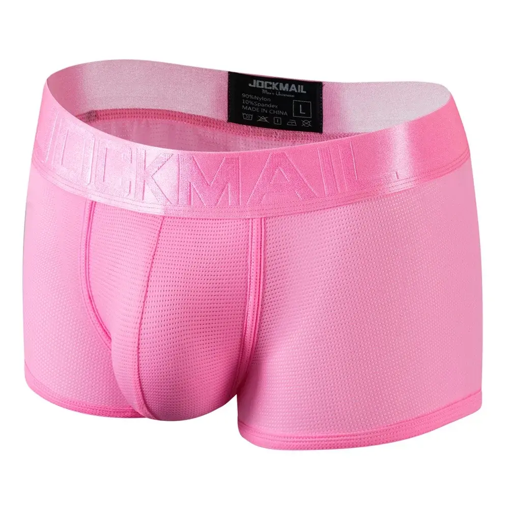 Sexy Underwear Mens Flat Corner Pants Ice Silk Breathable Youth Quadrangle Pants Guard Pants Mesh Quick Drying — image 8