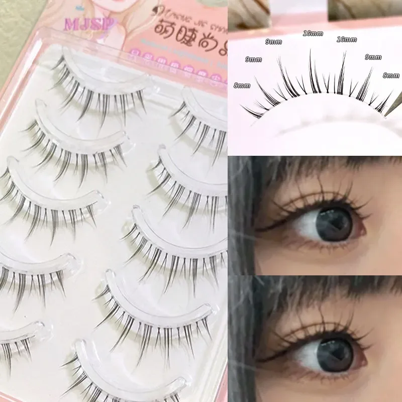 Natural False Eyelashes Slender Transparent Stem Eye Lashes Manga Lashes Novice Eyelash Supplies Korean Eyelashes Stick Makeup — image 16
