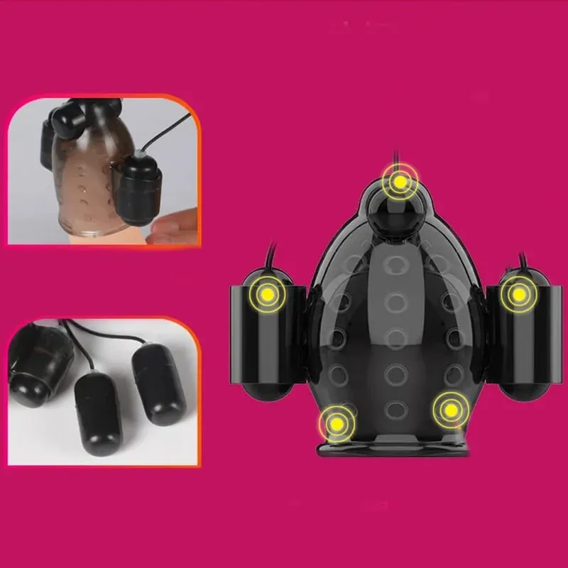 Vibrating Penis Extender Vibrator Glans Stimulator Exercise Delay Sleeve Male Masturbator Bullet Vibrator Adult Sex Toys for Men — image 6