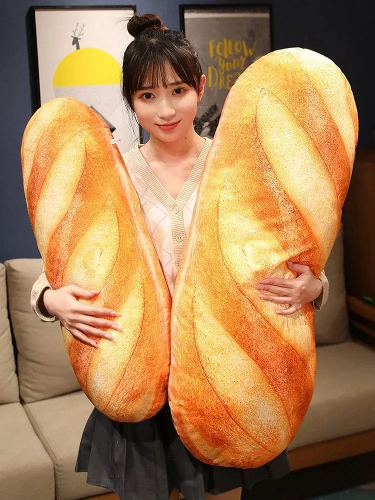 3D Simulation Bread Plush Pillow Soft Butter Toast Bread Food Pillow Lumbar Back Cushion Stuffed Toy for Home Decor — image 8