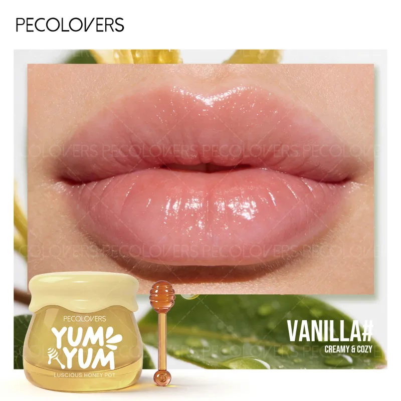 1PC Fruit Honey Pot Lipstick Can Moisturize Lips for A Long Time and Can Be Applied Repeatedly To Nourish Lips and Make Up Lips