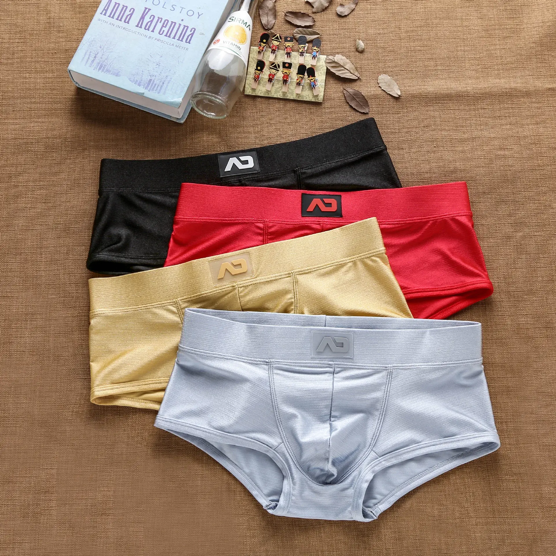 Men's Underwear Low Rise Brushed Raised Youth Flat Corner Pants — image 1