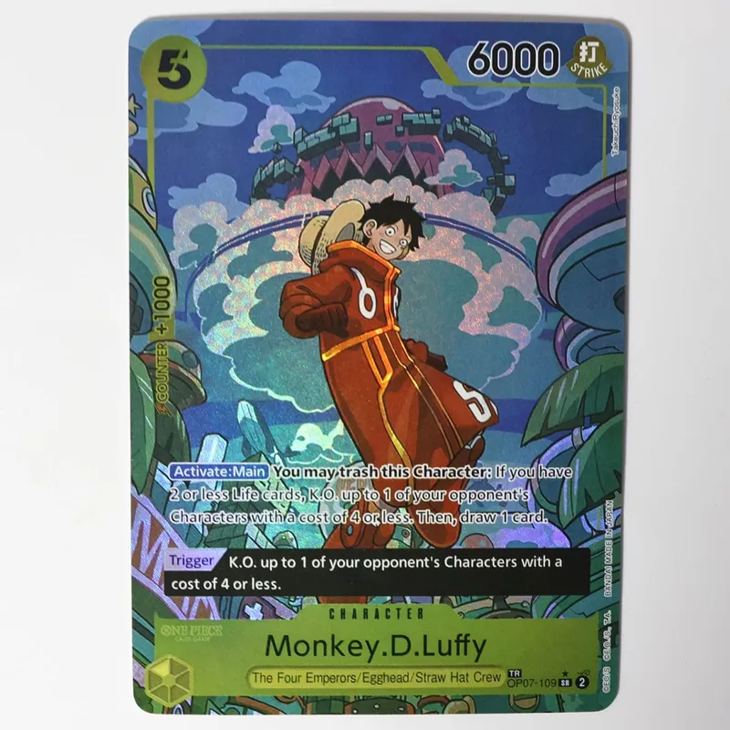 One Piece Game Cards Monkey.D.Luffy Nami Zoro Chopper. Frosted Laser Cards Blue Core Cards.OPCG Used For Game Card Collection. — image 8