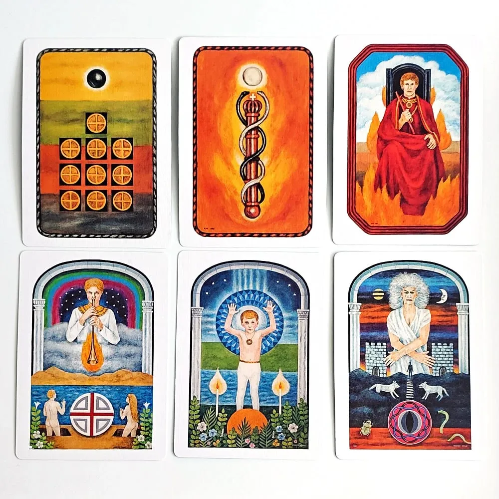O baralho de tarô junguiano em caixa rígida 78 cartas com relevo duplo para imaginação ativa Jung Arquétipos Psicologia — image 5