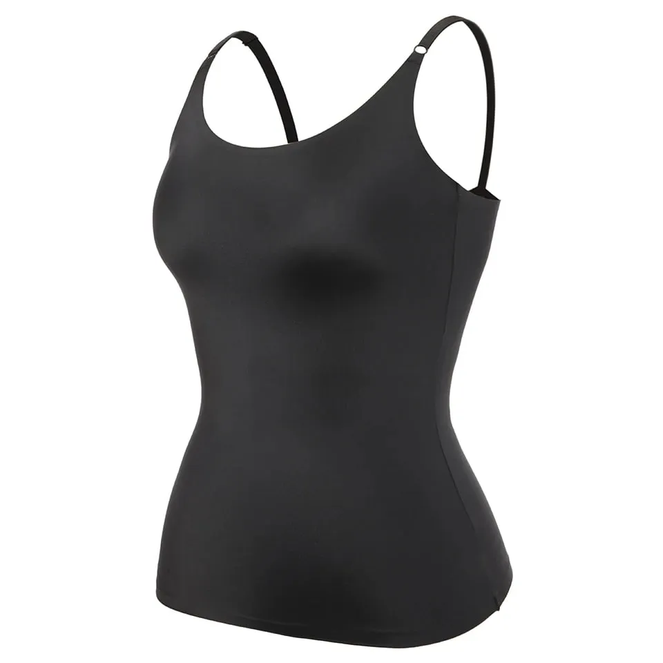 Seamless Shapewear Tank Tops Camisole Women Tummy Control Smooth Compression Vest Nude Black Women Clothing