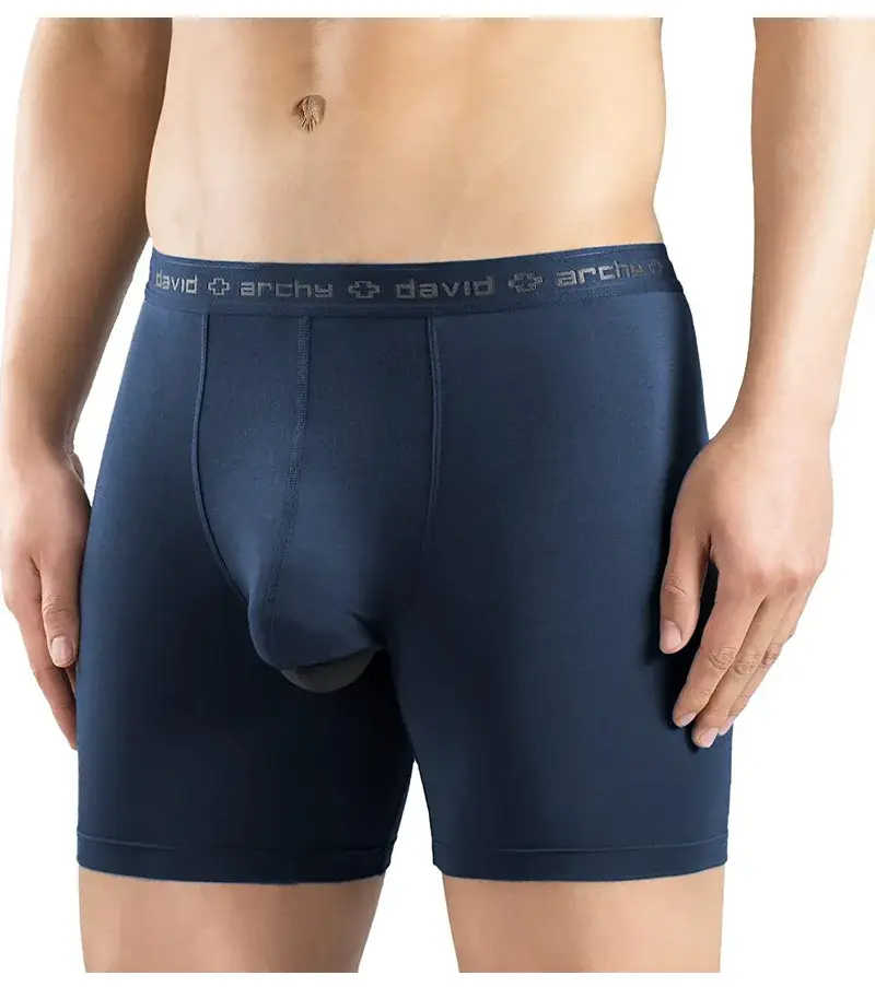 David Archy 3 Pack ملابس داخلية للرجال سراويل داخلية أساسية MicroModal ناعمة قابلة للتنفس للرجال حقيبة مزدوجة ملاكمين سريع الجفاف رياضي لياقة بدنية