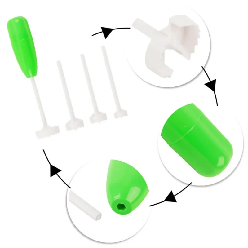 Veggie Corkscrew Carver Set Vege Drill Digging Device Corer Vegetable Spiral Cutter Spiralizer Kitchen Gadget — image 3