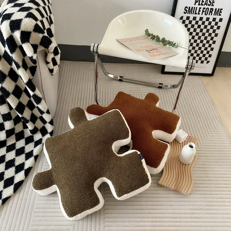 Alien Puzzle Pillow Plush Pillow Home Decoration Building Block Puzzle Comfort Cushion Kids Christmas Birthday Gifts — image 4