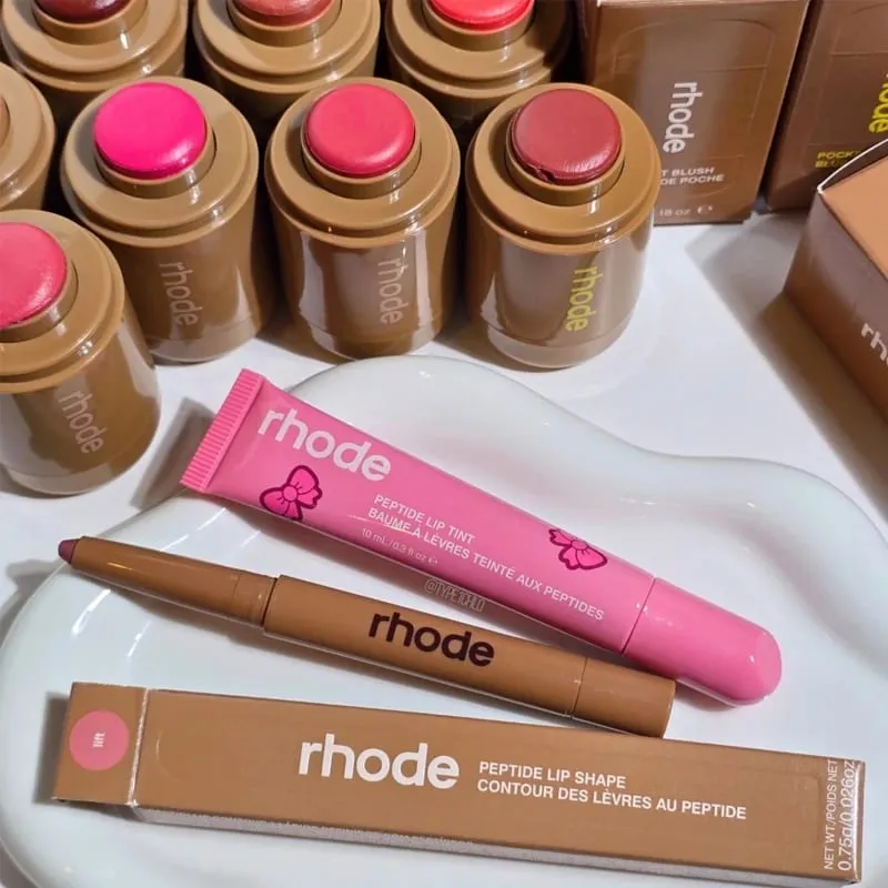 Teacup Juice Box Pocket Blush Stick Non-fading Waterproof Blusher Espresso Lip Gloss Moisturizing Lipstick Posterboard