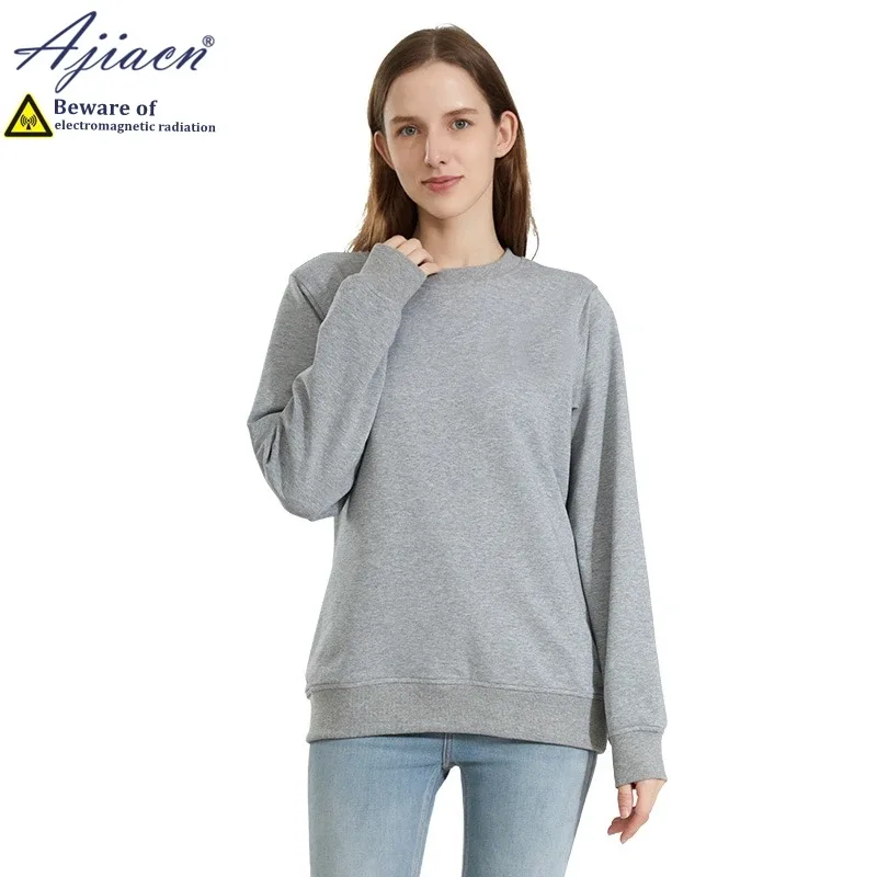 Anti-radiation 100% silver fiber knitted lining sweatshirts Mobile phone computer Electromagnetic radiation shielding clothing — image 7
