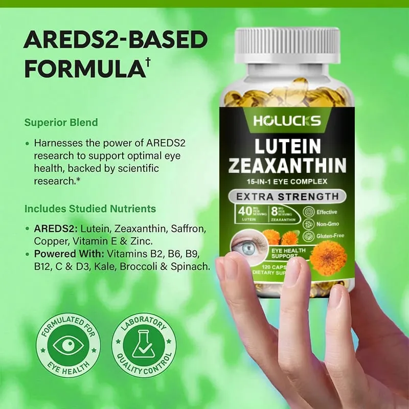 Lutein and Zeaxanthin Extract Supplement - Eye Vitamins Supports Tired Dry Eyes Macular-Eye Health & Vision Support — image 3
