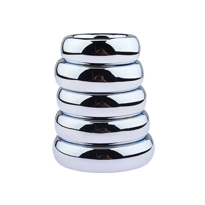 Heavy Ball Stretcher Metal Cock Rings for Men Penis Erection Delay Ejaculation Scrotum Testis Restraint Adult Games Sex Toys — image 6