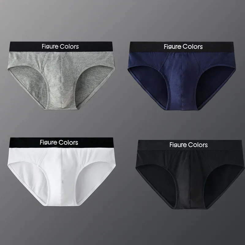 4pcs Men's Briefs Underwear Sexy Antibacterial Men's Panties Underpants Male U Convex boxer briefs for Man Absorbent Elastic — image 37