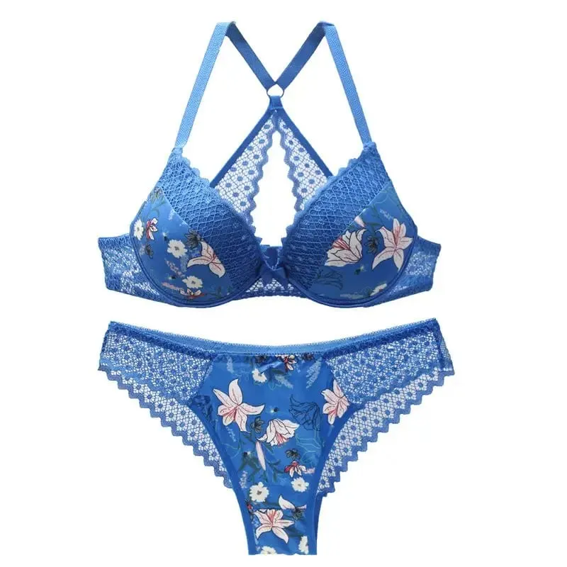 2026 New Sexy Y-Line Push Up Bra Sets Hollow Out 32/70 34/75 36/80 38/85 40/90 42/95 BCED Cup Underwear Intimante Lingerie — image 2