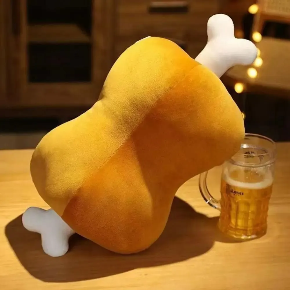 Novinka 42cm Polštář se simulací Maso Kost Kreslený design Omyvatelný polštář Měkký hypoalergenní polštář pro zvířata Domácí dekorace — image 2
