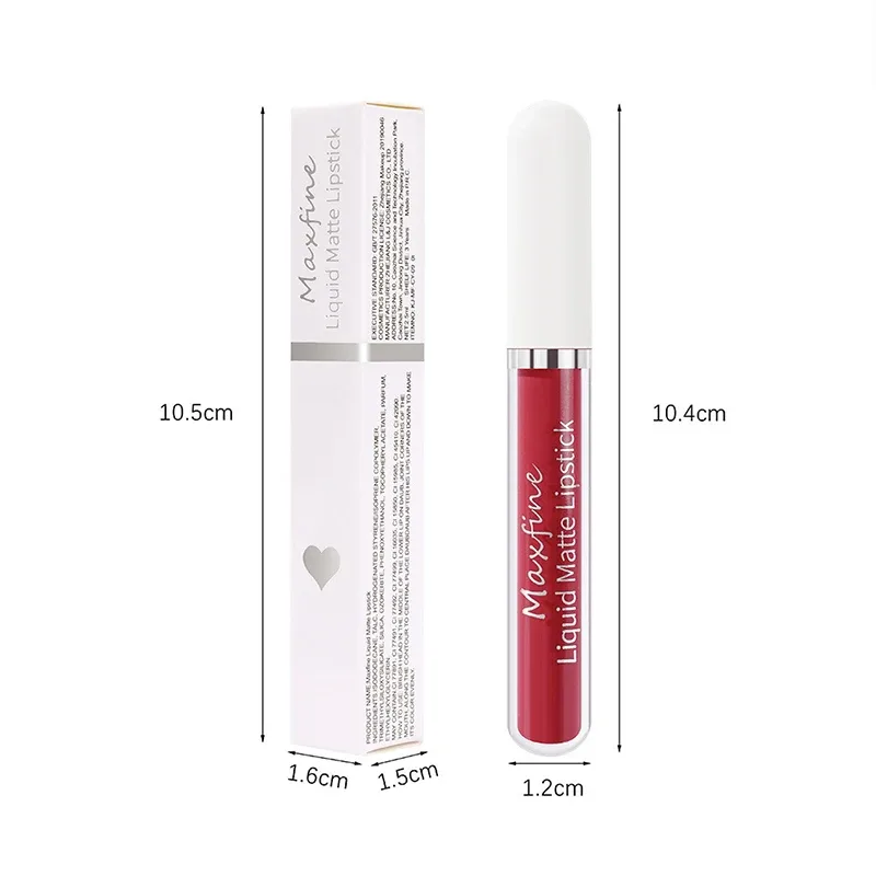 10 Color Waterproof Matte Velvet Lip Glaze Long-Lasting Silky Red Liquid Lipstick High Pigmented Lip Gloss Sexy Makeup for Women — image 3
