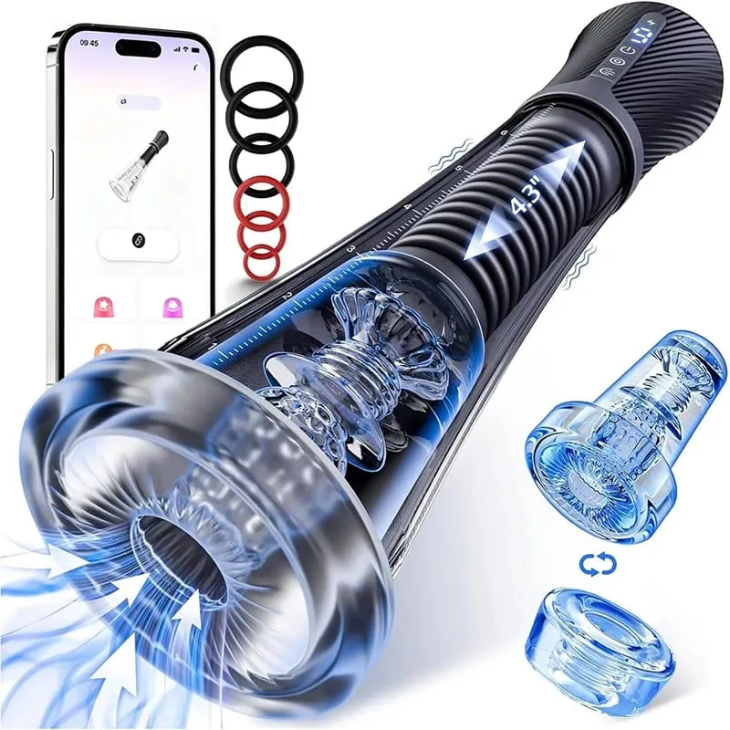 Tự Động Nam Masturbators Dương Vật Bơm Giới Tính Máy Stroker Hút Chân Không Đồ Chơi Tình Dục Người Lớn Cho Nam 5 Cấp Độ Hút 6 Chế Độ Luyện Tập — image 1