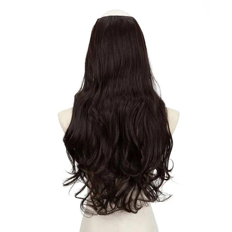 Premium Synthetic U-Part Clip In Hair Extension Long Thick Curly Natural Blonde False Heat Resistant Hair Hairpieces For Women — image 21