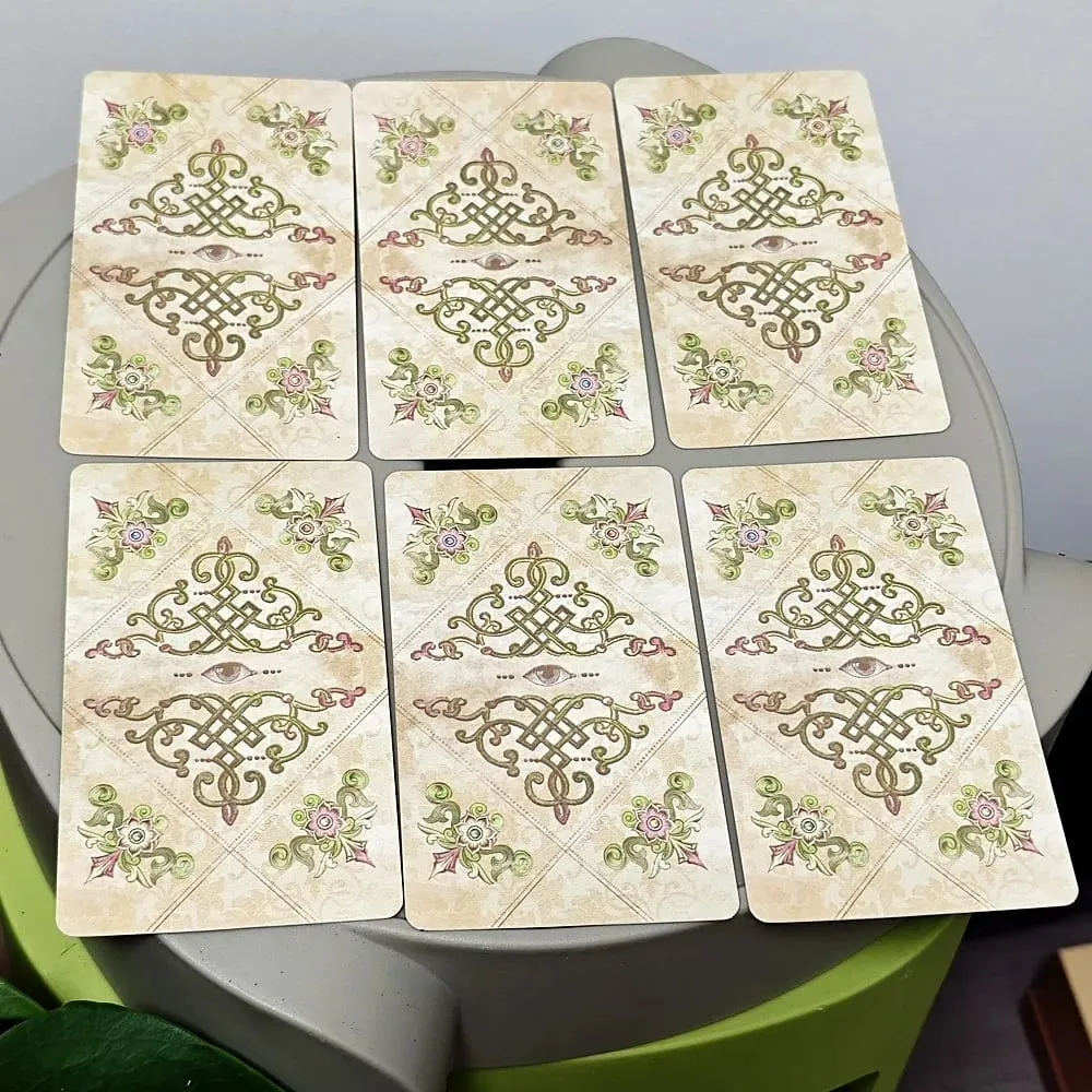 Old Style Tarot Deck Double-sided Embossed 79 Pcs Vintage Illustrations Highlight Clear Symbolism Packed In Rigid Box 12*7cm — image 4