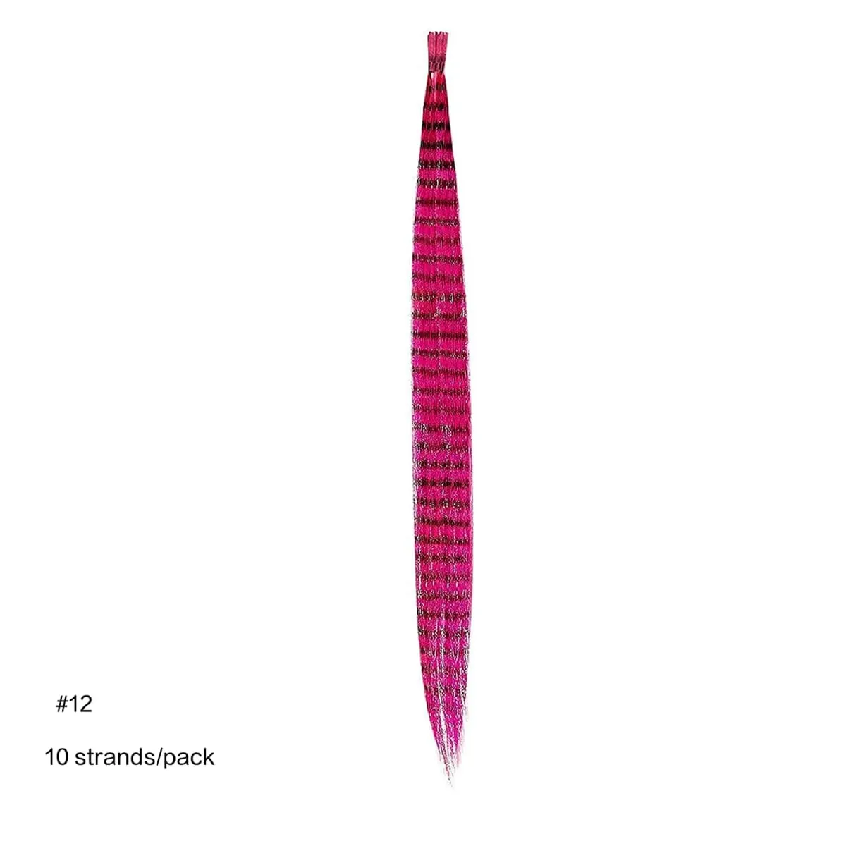 10 Root/pack Feather Hair Extensions Colorful I Tip Hairpiece 16inch Synthetic Hair Accessiories For Women Girls Daily Party Use — image 19