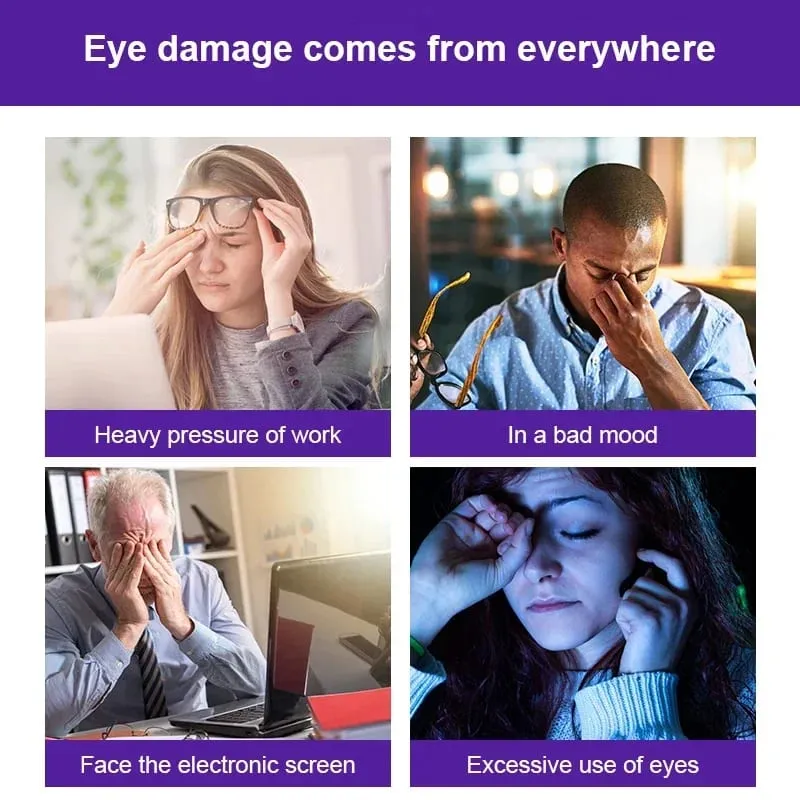 Eye Vitamins with A Blend of Lutein Zeaxanthin and Bilberry Extract for Macular Fatigue Dry Eyes and Vision Health in Adults