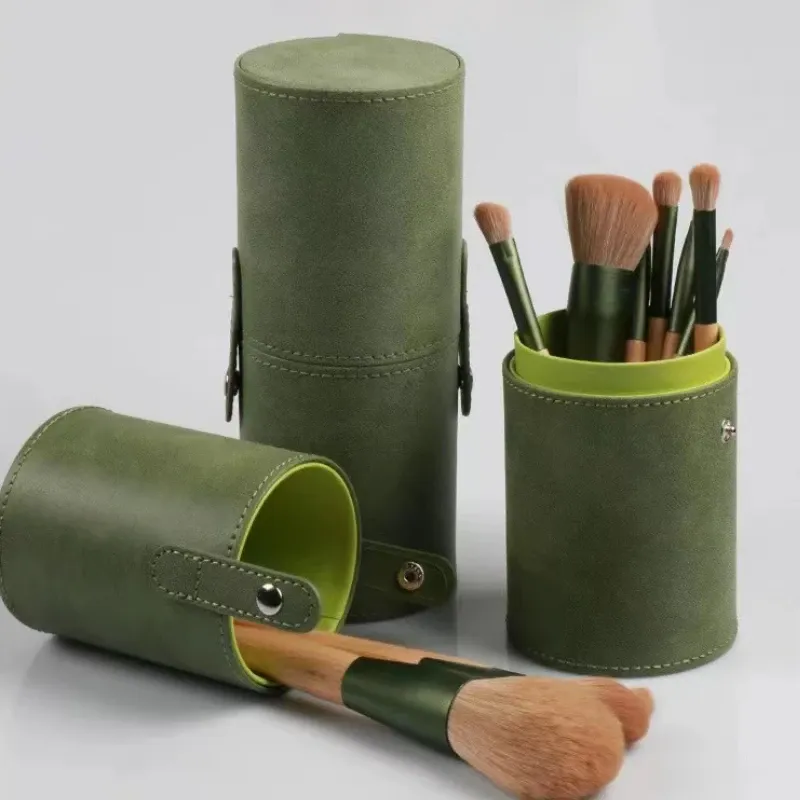 PU Leather Travel Empty Cosmetic Brushes Pen Holder Makeup Artist Bag Brushes Organizer Make Up Tools — image 3