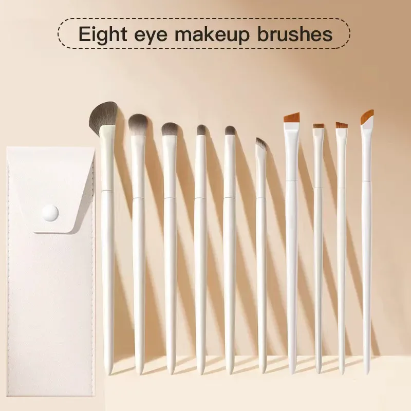 Eye Makeup Brush Set for Beginners Professional Makeup Brush Under-Eye Detail Cosmetic Brushes Kit Eyebrow Crease Shader