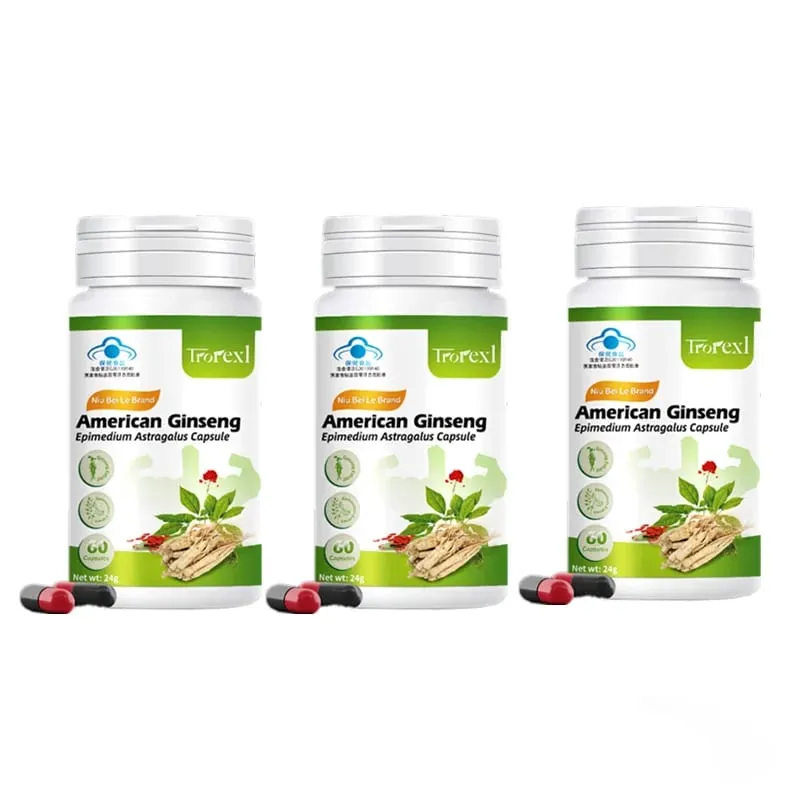 Natural Epimedium Ginseng Supplements for Male Enhancing Stamina Strength and Endurance Men Health Enlargent Capsules — image 3