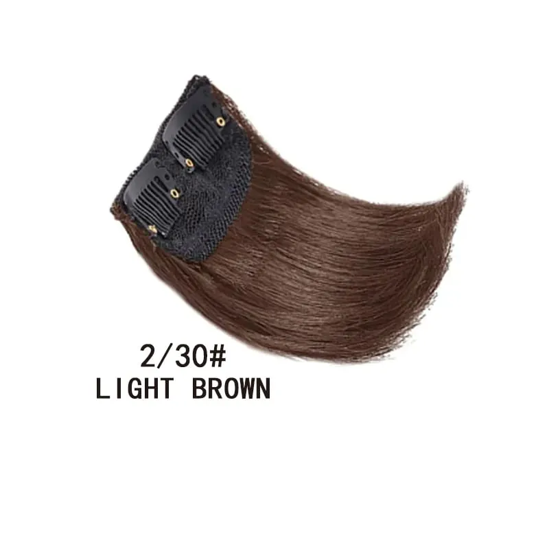 4Inch Synthetic Clip In Hairpiece Hairpin One Piece Seamless Artificial Hair Pad Black Natural Hair Extensions Fake for Women — image 9