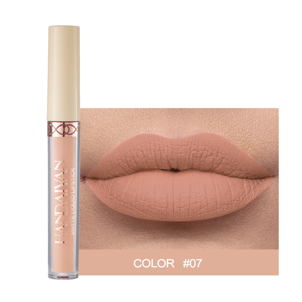 Waterproof Nude Matte Liquid Lipstick Non-stick Cup Lip Tint Makeup Matte Red Lip Gloss Cosmetics Long Lasting Lipsticks Make Up